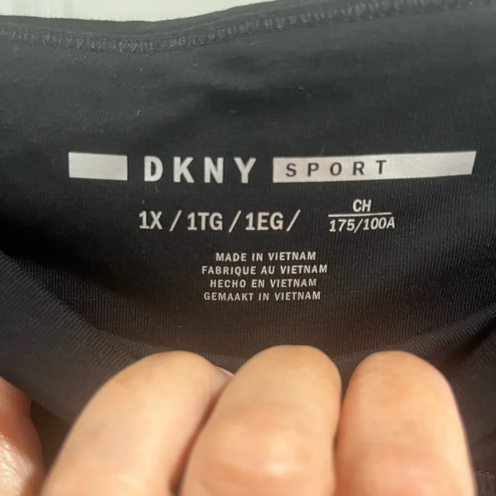 NWT DKNY Sports Leggings High waist 7/8 Length Size 1 XL - Picture 3 of 7